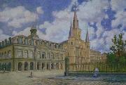 William Woodward Jackson Square oil painting